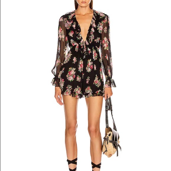 Zimmermann Honour Floating Ruffle Black Playsuit - Picture 10 of 10